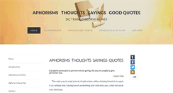 Desktop Screenshot of aphorism4all.com