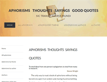 Tablet Screenshot of aphorism4all.com